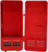 Mini Fridge, USB Insulated Cooling Small Portable Refrigerator for Bedroom, Car, Office Desk, Red
