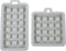 Hemobllo 2 Pcs Mini Silicone Waffle Mold Set for Baking, Rectangle Square Waffle Molds, Blue