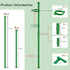 17inch &11inch 16Pcs 20 Plant Stakes SupKing Adjustable Length Plant Support Stake Orchid Stick with Clips for Indoor