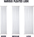 Buryeah 2 Pcs 36 x 78 Inches White Sheer Sidelight Curtain, French Door Sheer Curtains for Entry Door Foyer