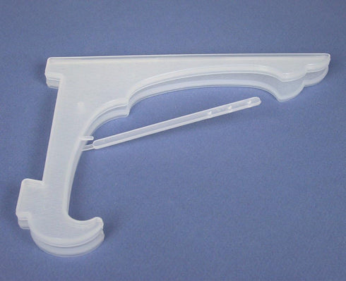 Clear Frosted 7"H Easels with Locking Bar for Display, Home Office, Wedding, Art Fairs, Pack of 5
