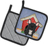 Caroline's Treasures BB2768PTHD Dog House Collection French Bulldog Black Pair of Pot Holders