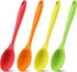 Shappy 4 Pieces Silicone Mixing Spoon Spatula Scrapers for Cooking, 10.6 Inch Heat Resistant Large Non Stick Basting