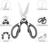 FYSHFLYER Kitchen Shears Multi Purpose Strong Stainless Steel Kitchen Utility Scissors with Cover Poulry,Fish, Meat