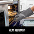 Gorilla Grip Heat and Slip Resistant Silicone Oven Mitts Set, 14.5 in, Gray