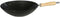 Dexam 12108414 Non-Stick Carbon Steel Wok, 34cm/14-Inch, Black with Wood Helper Handle