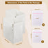 GREENSTELL Laundry Hamper - 90L Clothes Hamper with Lid, 2 Removable Liner Bags & 2 Mesh Laundry Bags, Handwoven