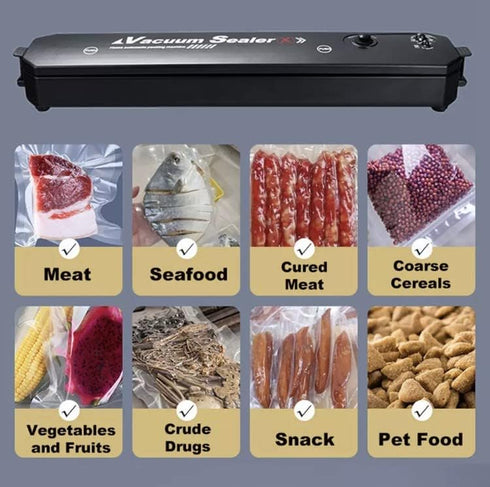 Portable Vacuum Sealer, Automatic Food Storage Sealing Machine for Home & Kitchen