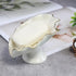 Soap Dish Ceramic White - Lotus Leaf Shape Holder - Self Draining Soap Dish for Bathroom, Kitchen, Bar Counter