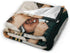 Custom Blanket with Picture Text Personalized Valentines Gift for Girlfriend Boyfriend Customized Throw Blanket