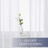 NICETOWN White Sheer Curtains, 63 inch Length for Bedroom, 2 Pieces, 60" W, Rod Pocket Translucent Voile