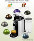 Grasseed Aluminum Foils Lids for Reusing Coffee Pods, Compatible with Nespresso VertuoLine Capsules - 240 Pcs