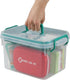 Yesdate 1 Pack Plastic Medicine Storage Kit with Tray, First Aid Storage Box with Handles, Clear Household First Aid