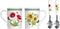Portmeirion Botanic Garden Mug & Teaspoon Set - Ceramic Mugs & Stainless Steel Spoons - Poppy & Sunflower Motifs