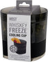 Host Freeze Cooling Cup - Old Fashioned Glass with Silicone Band for Bourbon, Scotch, Whiskey, Set of 1, Smoke