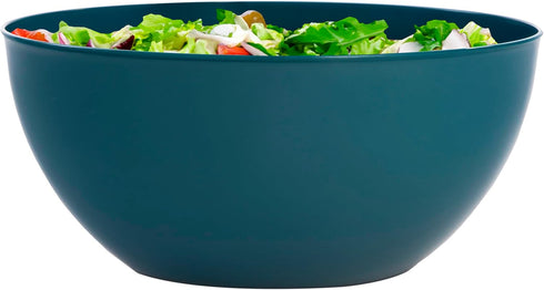 US Acrylic Vista 10-inch Bowls Set of 4, Durable Plastic Salad and Serving Bowls in Coastal Colors, 135 oz Capacity