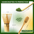 BambooWorx Matcha Whisk Set - Traditional Chasen, Scoop (Chashaku), Tea Spoon for Japanese Tea Preparation
