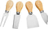 GLE2016 8 Set PCS Cheese Knives, with Wood Handle Stainless Steel Cheese Slicer Cheese Cutter,include:Mini Knife