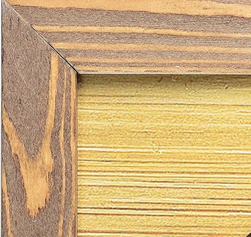 8x10 Set 2 Rustic Wooden Picture Frame - Walnut - of - Natural Eco Solid Wood and High Definition Real Glass for Wall