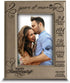 BELLA BUSTA- 2 Years of Marriage, Engraved Leather Picture Frame, Second Anniversary Gift (5 x 7 Vertical)
