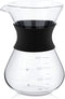 5 Cup Coffee Maker, Chemex Glass Pots, Kaffee Gator, Manual Hand Drip Coffee Maker with Stainless Steel Filter