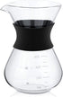 5 Cup Coffee Maker, Chemex Glass Pots, Kaffee Gator, Manual Hand Drip Coffee Maker with Stainless Steel Filter