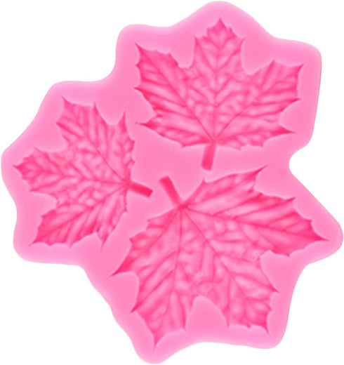 Maple Leaves Fondant Molds, Tree Leaf Silicone Mold for Cake Decorating, Cupcake Topper, Chocolate