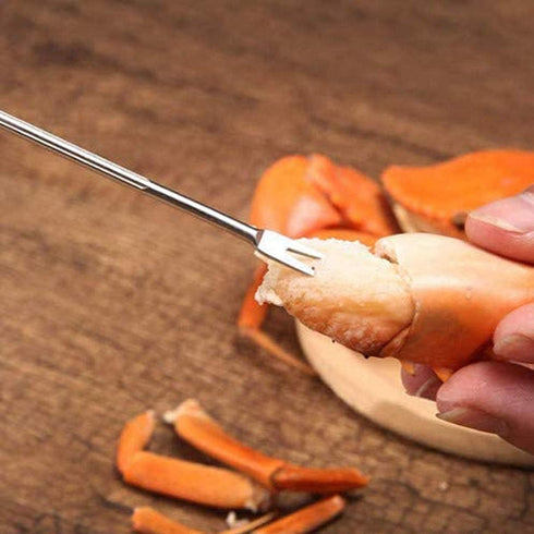 7 Set 2 2 2 1 Artcom Piece Seafood Tools - Crab Crackers, Lobster Shellers, Crab Forks, Storage Bag