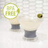 Host Freeze Insulated Martini Cooling Cups, 2 Pack, 9 oz, Plastic Freezer Gel Chiller, Grey
