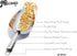 JBscoop 9.6 Inch Stainless Steel Heavy Duty Food Scoop, 8 Oz, Dishwasher Safe for Kitchen Bar Party Wedding