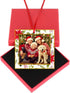 WaaHome Christmas Ornaments Picture Frame 2025-3'' Floral Photo Frame, Decorations Gifts for Family Friends Women Mom