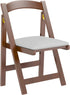 VTV Wooden Folding Chairs with Padded Cushion,Foldable Portable Commercial Chair Bamboo Folding for