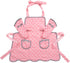 NEOVIVA Kids Apron and Oven Mitts Set - Cute Polka Dots Toddler Kitchen Linen Set for Play Kitchen Gift