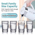Portable Small Electric Kettle, 0.8L Stainless Steel Travel Hot Water Boiler, 4 Cups for Tea and Coffee, White