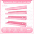 4 Pack 15 Inch Pink Acrylic Shelves, Kids Floating Bookshelf for Kids Room, Modern Nail Polish Rack Sunglasses