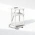 Furinno JUST Night Stand, 3-Tier Turn-N-Tube Nightstand with Charging Station, Bedside Table,