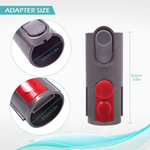 V7 V8 V10 V11 KEEPOW Hardwood Floor Attachment Tool FlatOut Head & Converter Adapter Compatible with Dyson Cordless