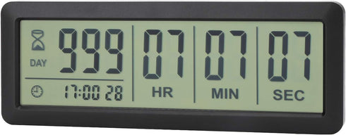 A AIMILAR AY4053-Black Digital Countdown Days Timer - Upgraded Big 999 Days Count Down Clock for Vacation Wedding