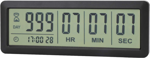 A AIMILAR AY4053-Black Digital Countdown Days Timer - Upgraded Big 999 Days Count Down Clock for Vacation Wedding