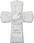 Creative Brands Faithworks - Baptized In Christ Hanging Resin Wall Cross, 6 x 8-Inch, Blue