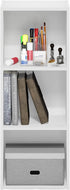 Furinno Pasir Open Shelf Bookcase, 3-Tier, No Tool Assembly, White
