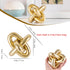 XMGZQ Gold Knot Decor for Coffee Table Book,Chain Link Living Room Decor Item for Bookshelf Entryway Nightstand TV