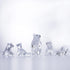 Charming Acrylic Bear Figurine - Cute Animal Decor for Home & Office (B)