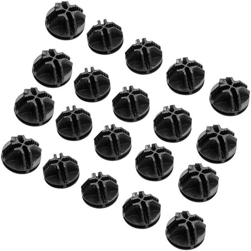 URBEST Wire Cube Connectors, Plastic Connectors for Modular Organizer Closet and Wire Grid Cube Storage (Black, 20)