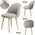 Leorate Dining Chair Cover Velvet Upholstered Side Dining Chair Cover Slipcover Curved Back Mid Century Modern Accent