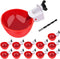 EOKOICA Chicken Waterer Cups, 12 Packs Red Large Chicken Watering Cups, Automatic Chicken