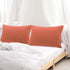 uxcell 2 Pack Pillow Cases, Soft 1800 Series Microfiber Pillowcases Set with Zipper King (20"x36") - Orange