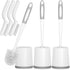 Toilet Brush Set, 3 Pack Toilet Brushes with Holder for Bathroom Deep Cleaning