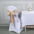 5 6x108 Efavormart PCS Nude Polyester Chair Sashes Tie Bows for Wedding Events Decor Chair Bow Sash Party Decor