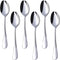HANSGO Teaspoons Stainless Steel, 6 Piece Dinner Spoons Set, 6.7 inches for Home Kitchen or Restaurant